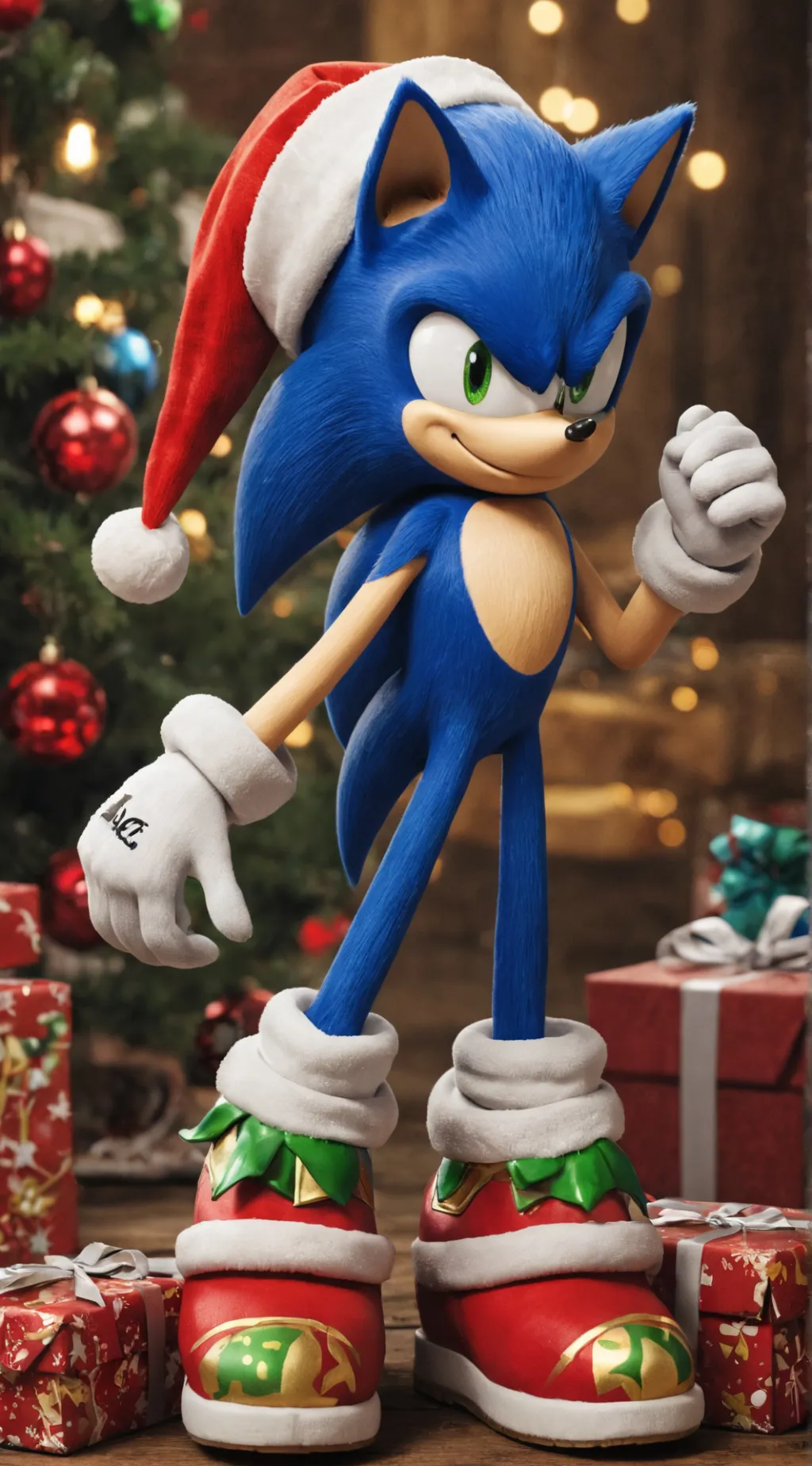 ai character: STH X FPE XMAS background