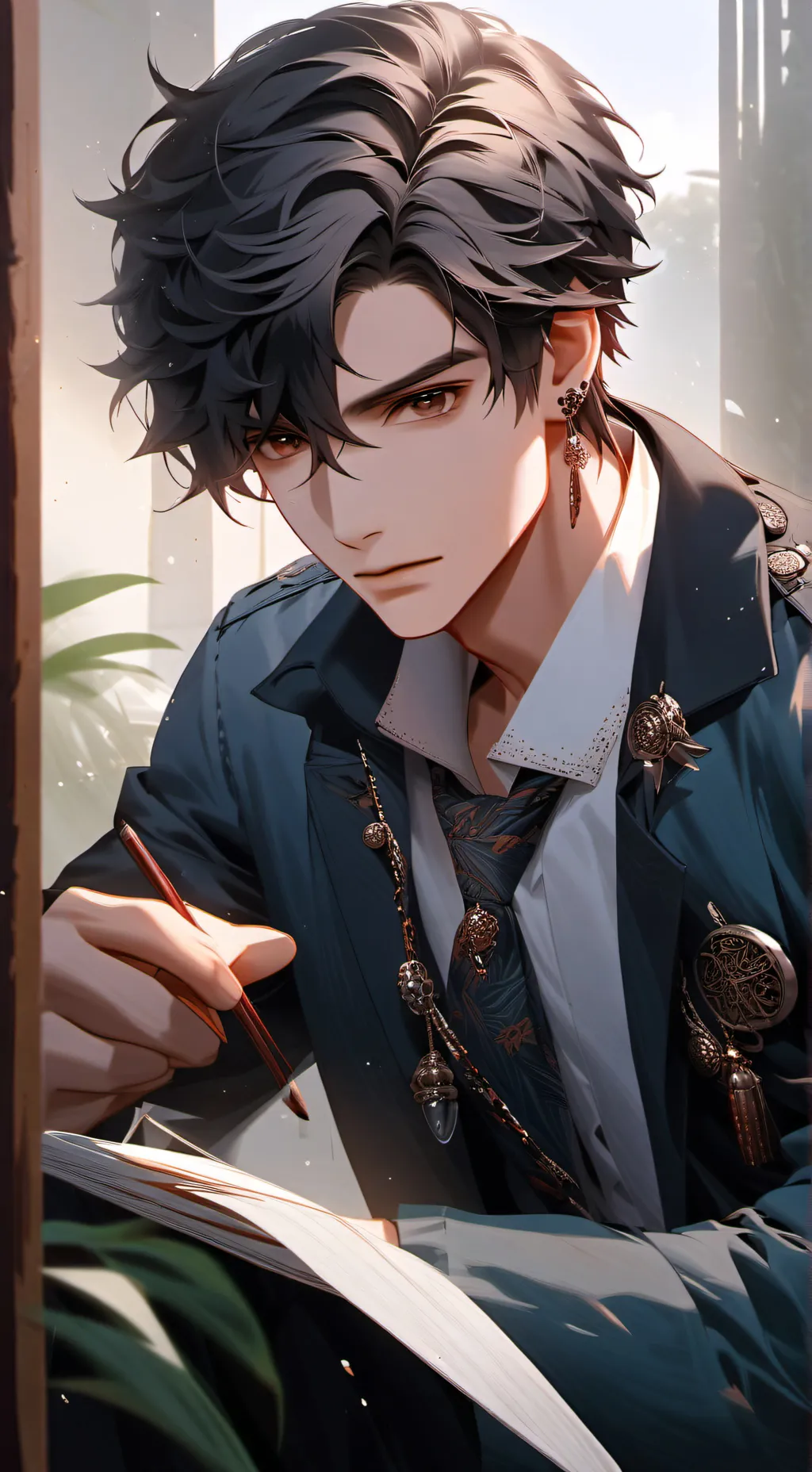 ai character: Axel  background