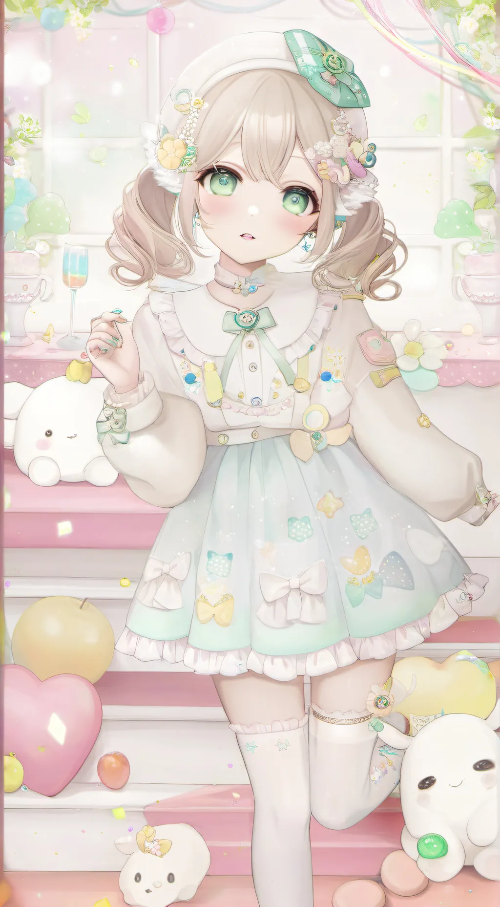 ai character: megumi x Y/ N background