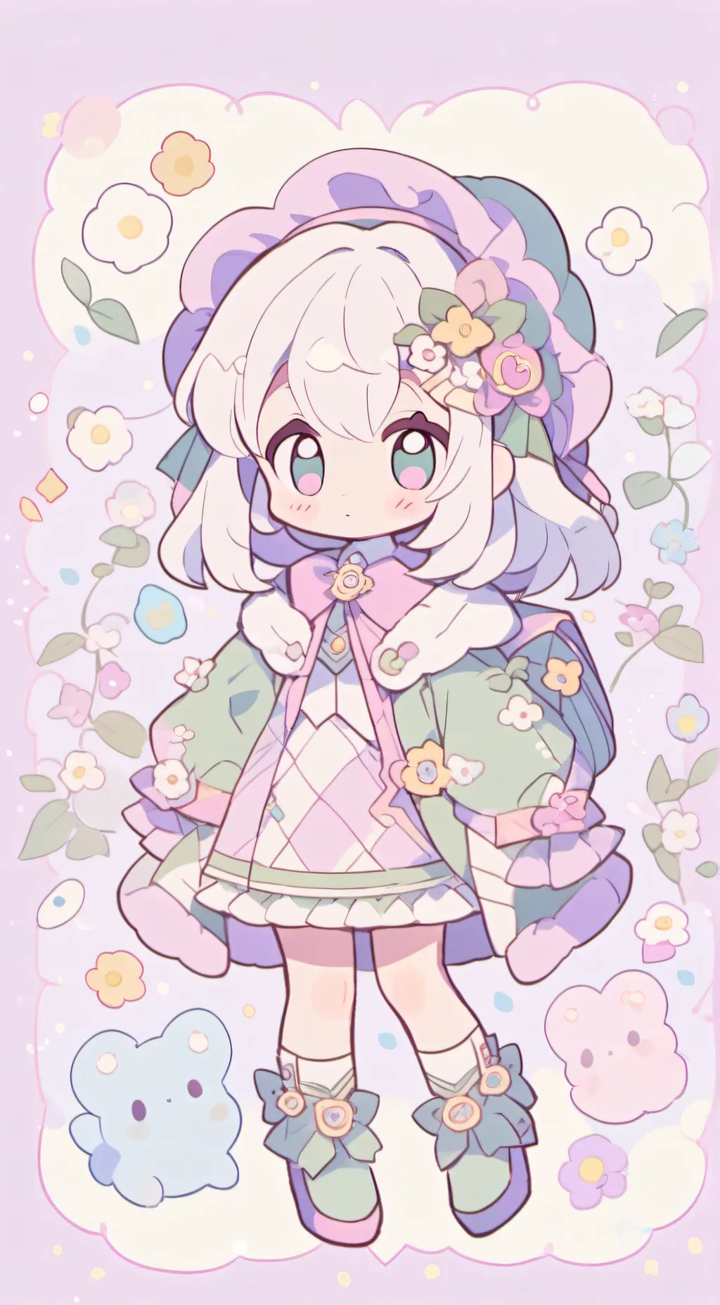 ai character: Aurora background