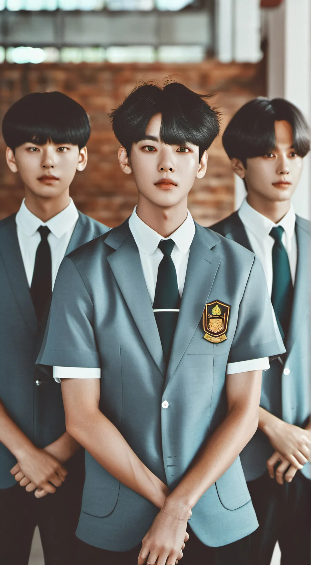 ai character: BTS TROUBLE background