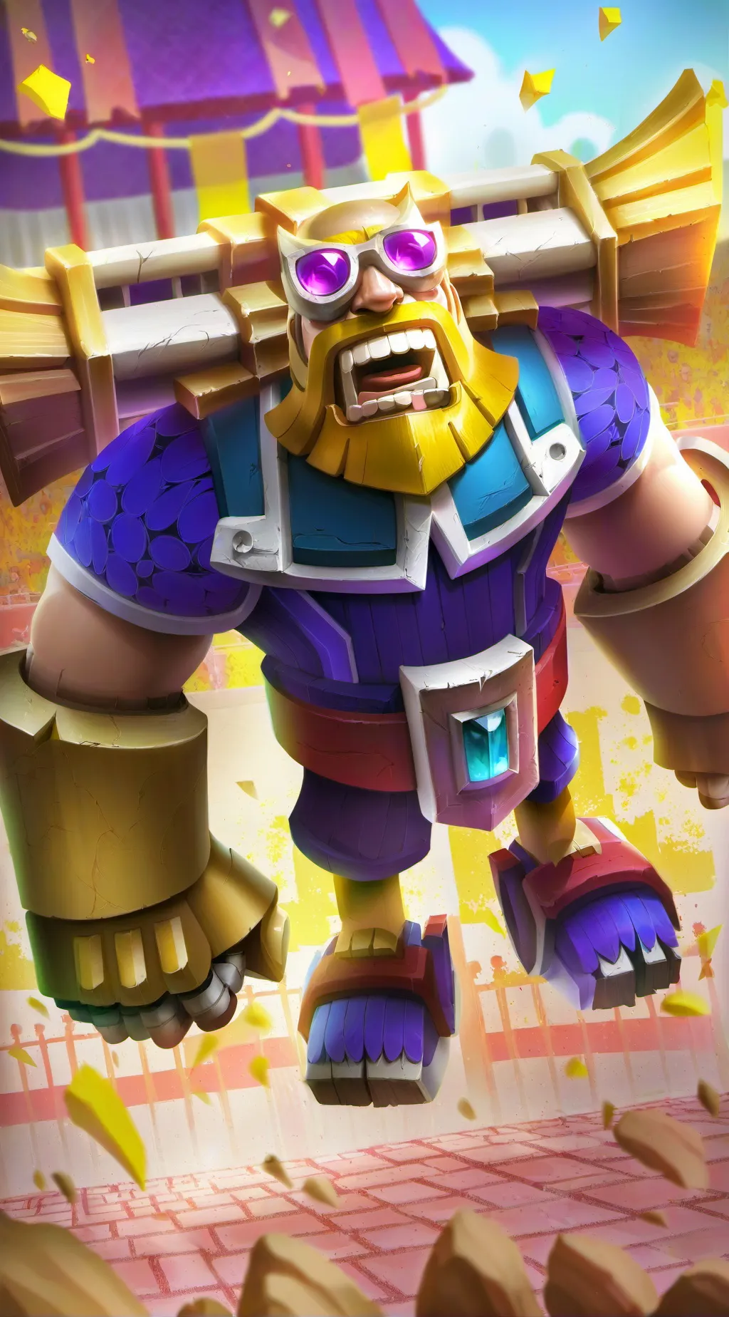 ai character: Piña background