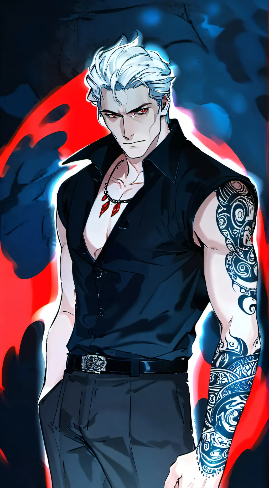 ai character: Hades  background