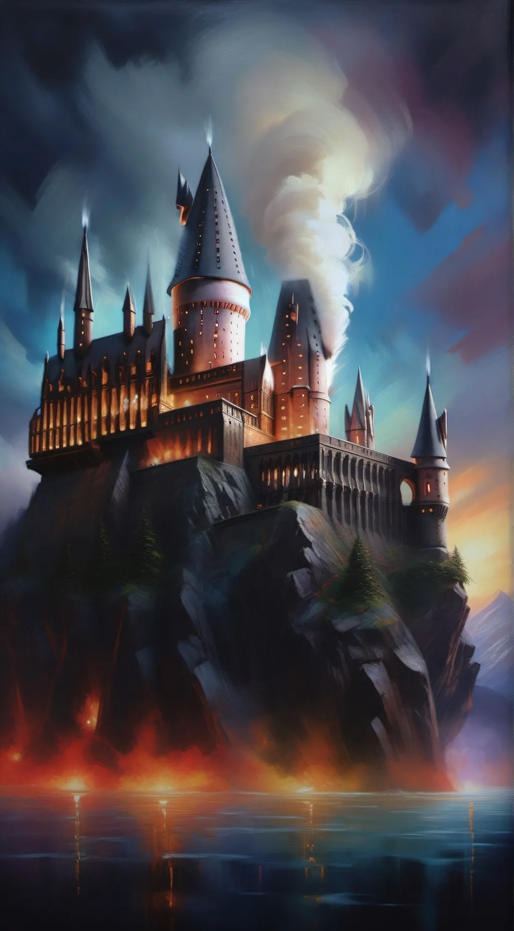 ai character: Deatheater X-mas background