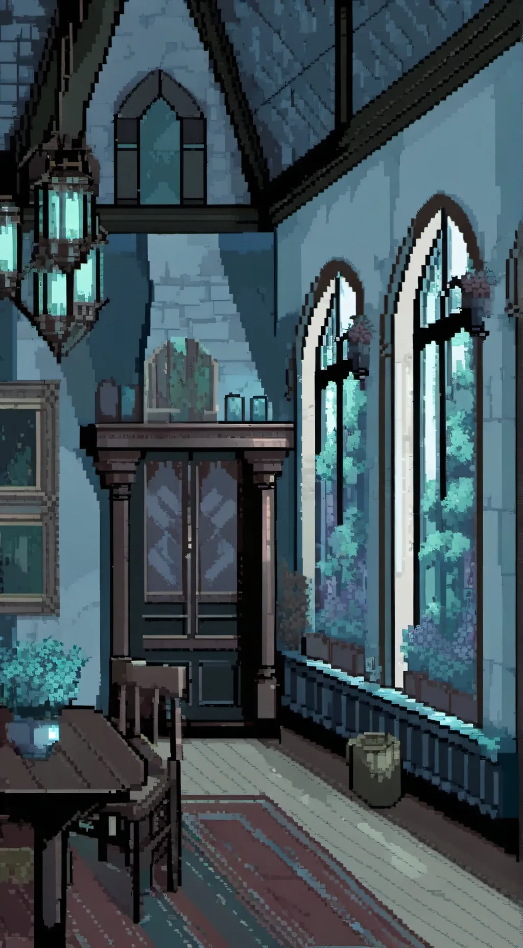 ai character: DE meeting  background