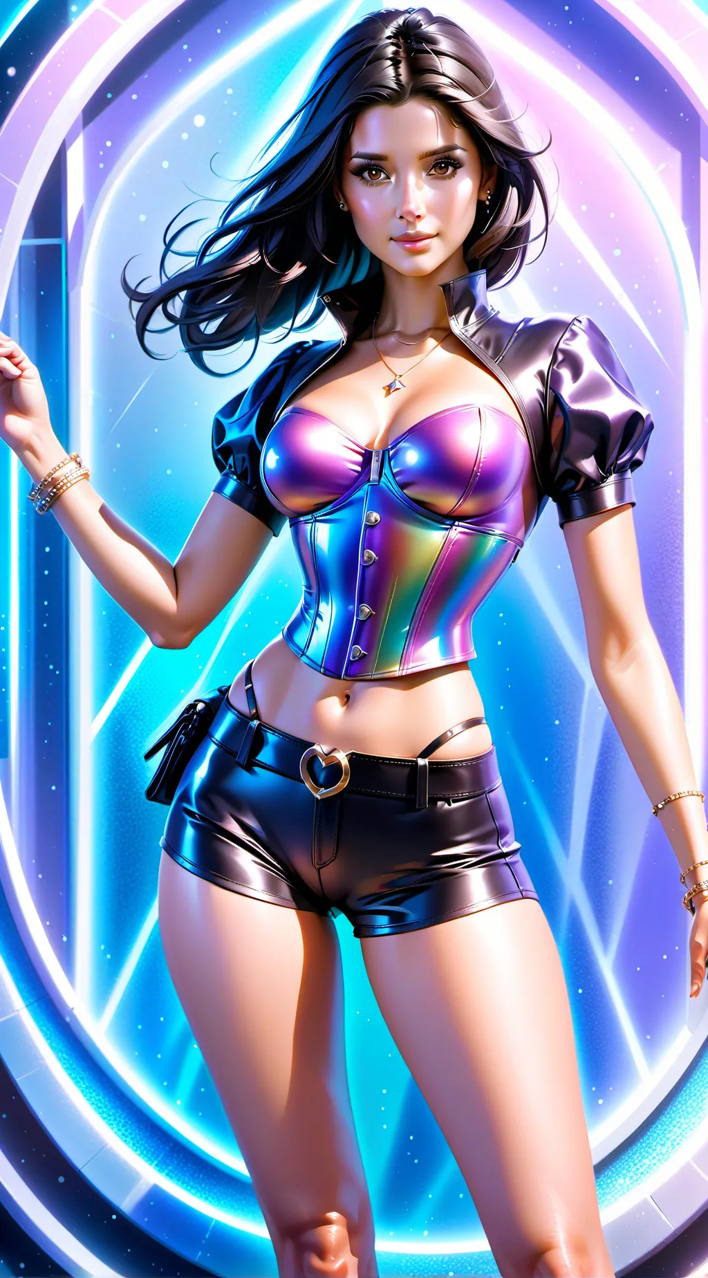 ai character: Aurora  background