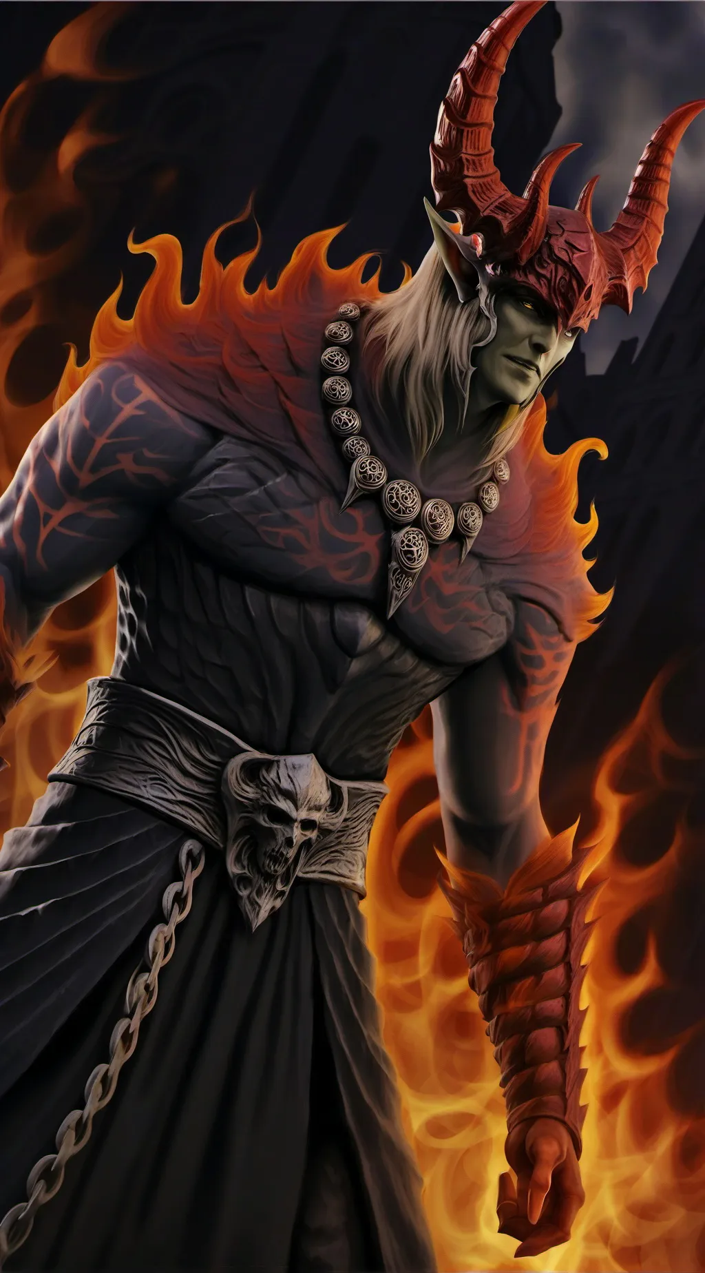 ai character: ☠️Satan💔 background