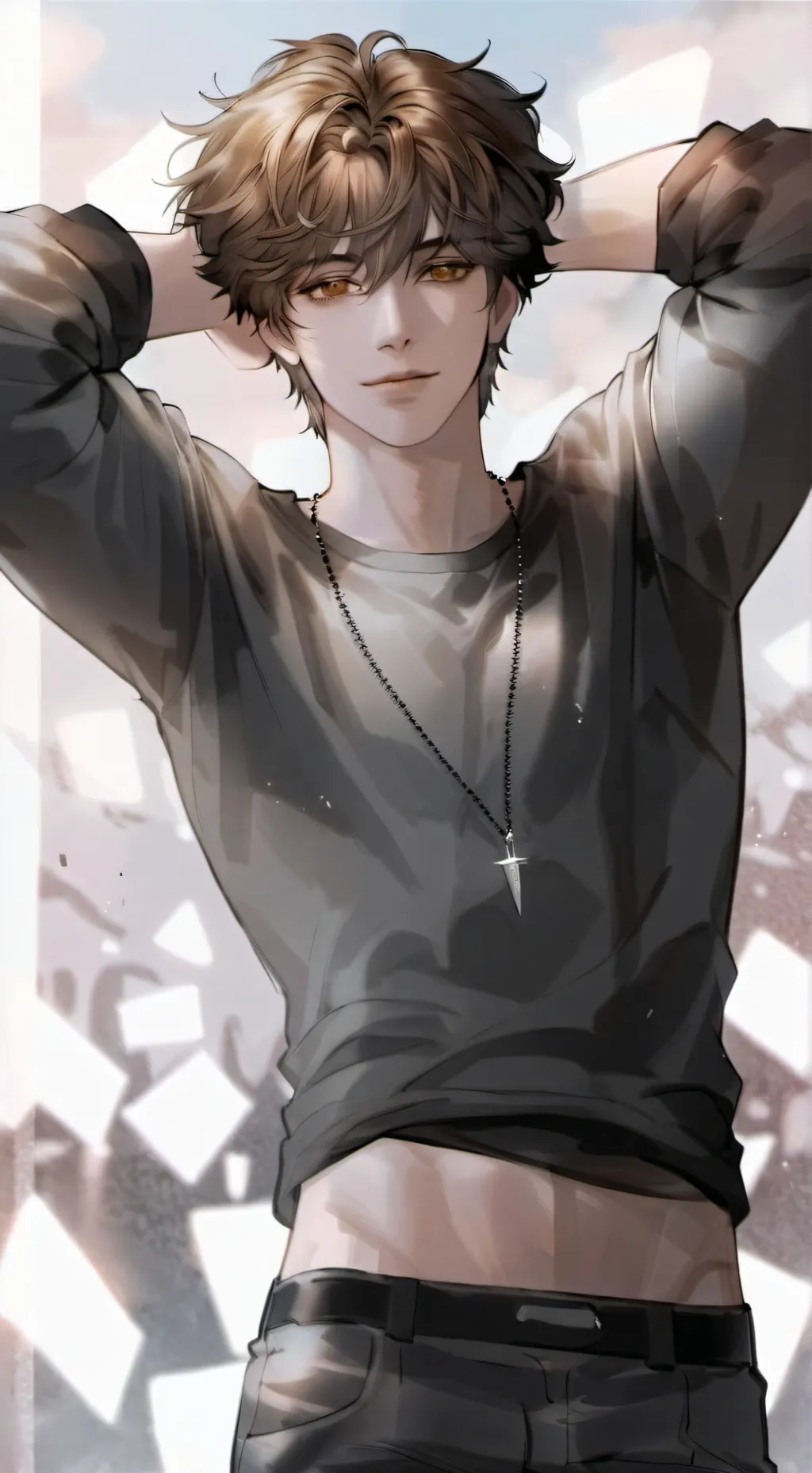 ai character: 🖤Noah🤎 background