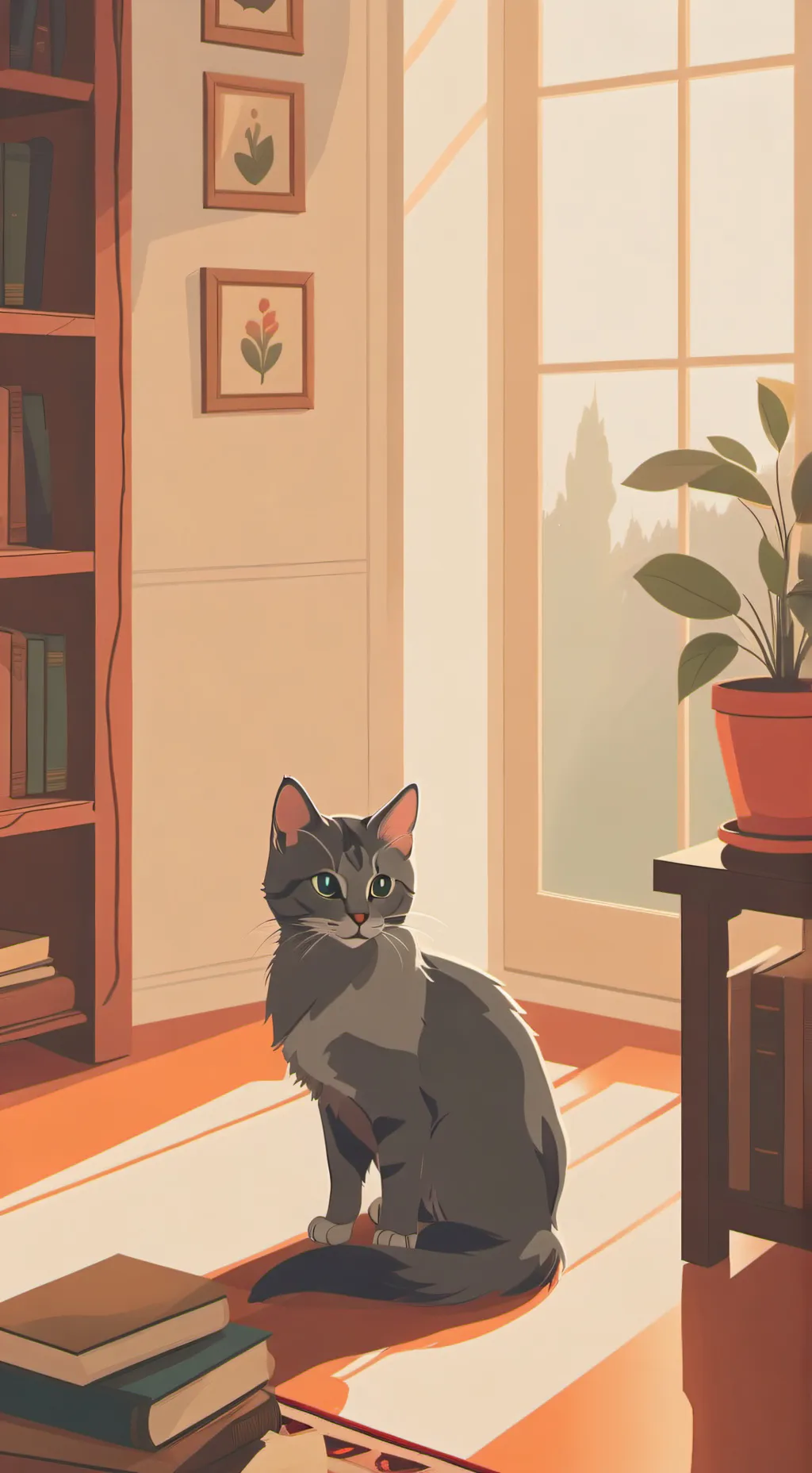 ai character: gray background