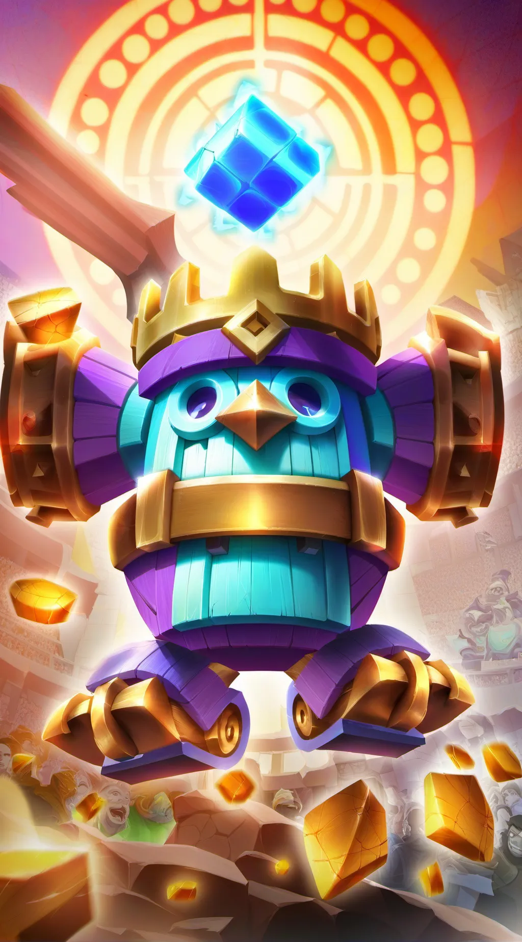 ai character: totem of cooking  background