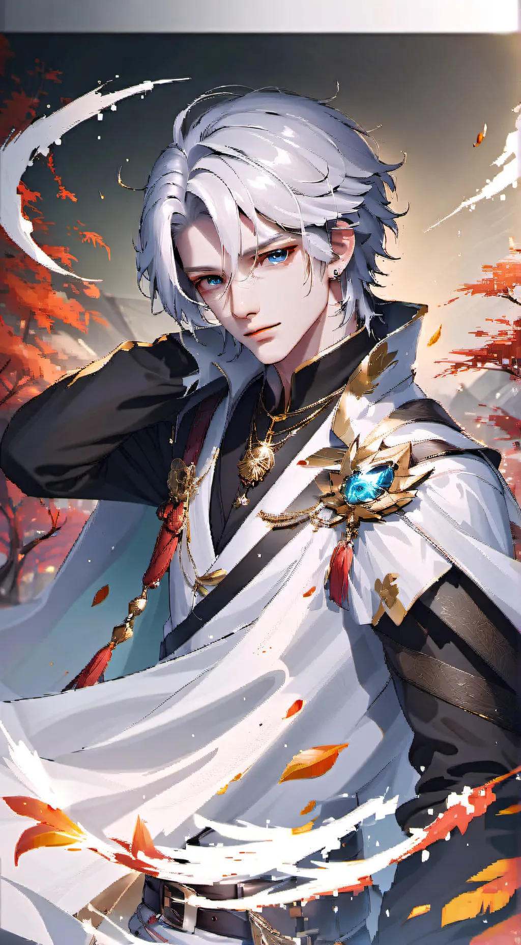 ai character: blue background