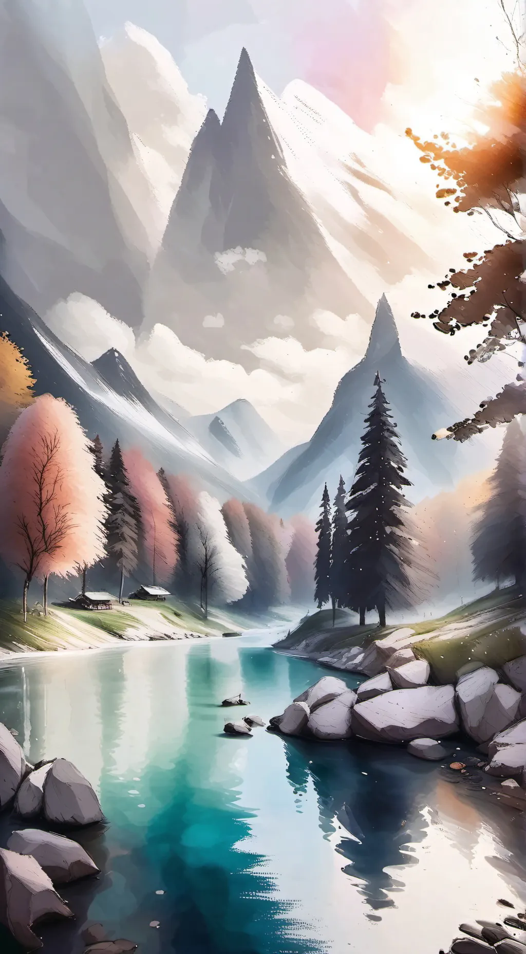 ai character: ds forest camp background