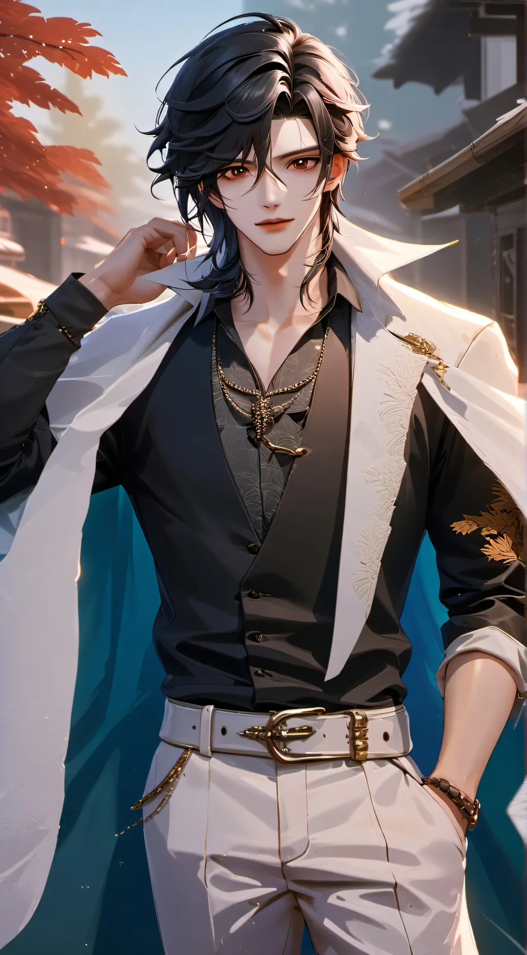 ai character: 🖤agent black🖤 background