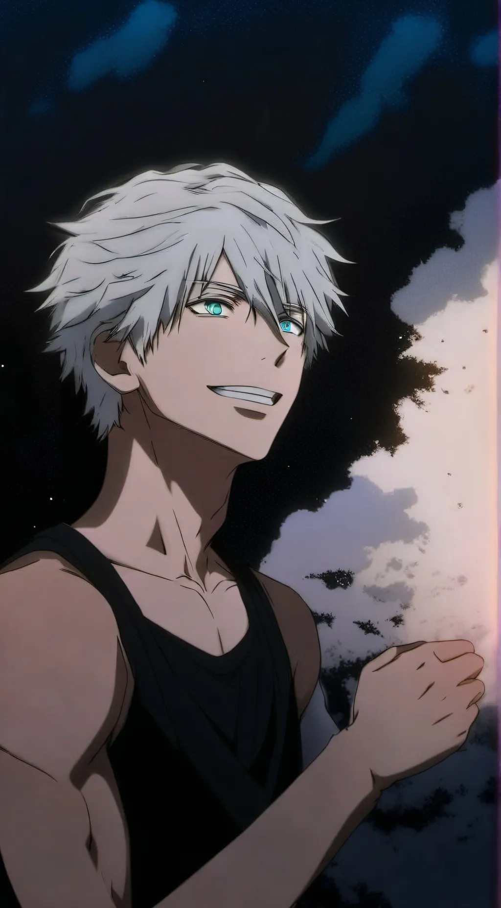 ai character: azul background