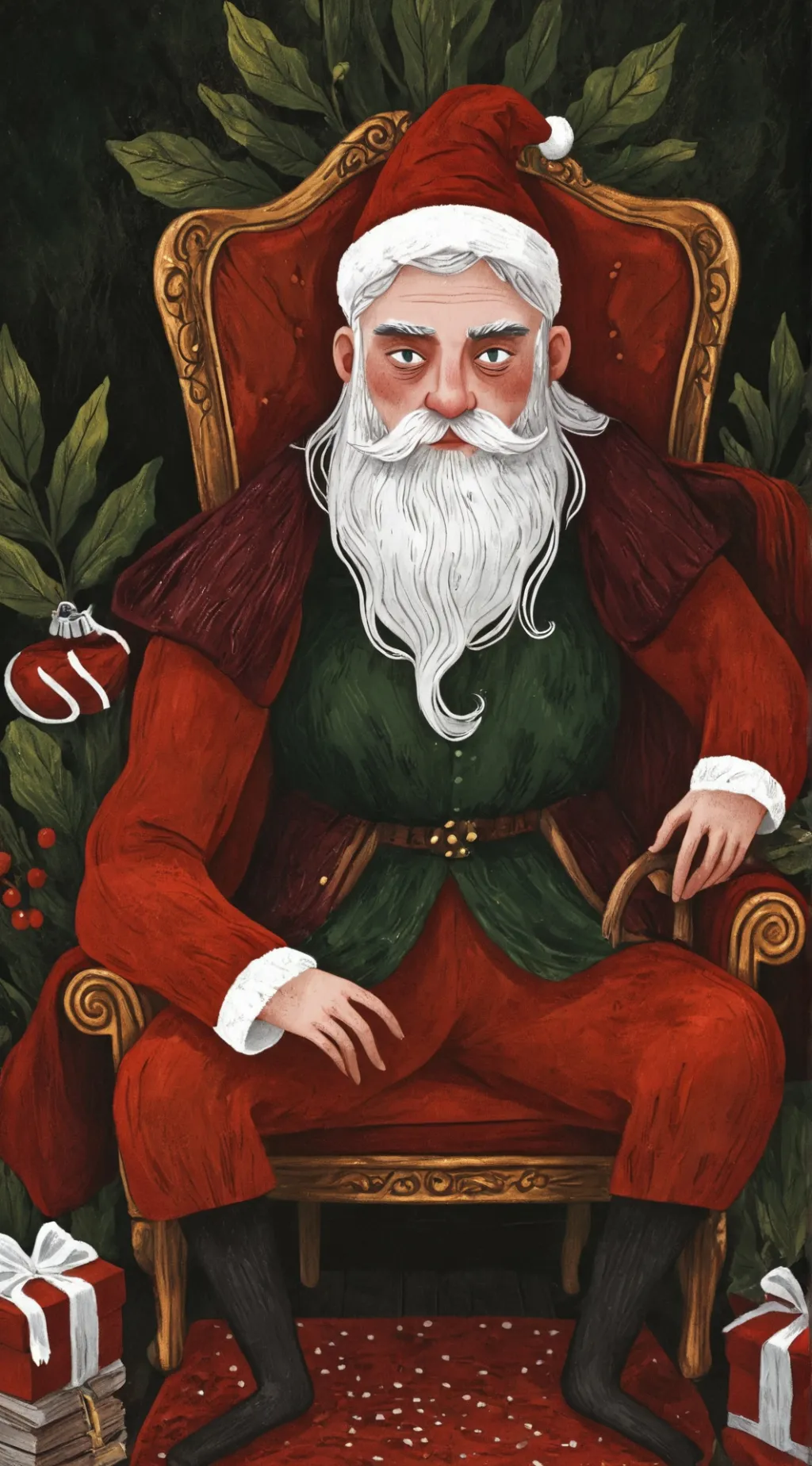 ai character: Santa background