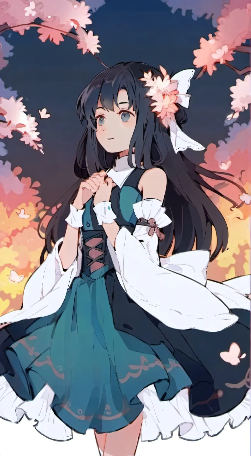 ai character: Muichiro.  background