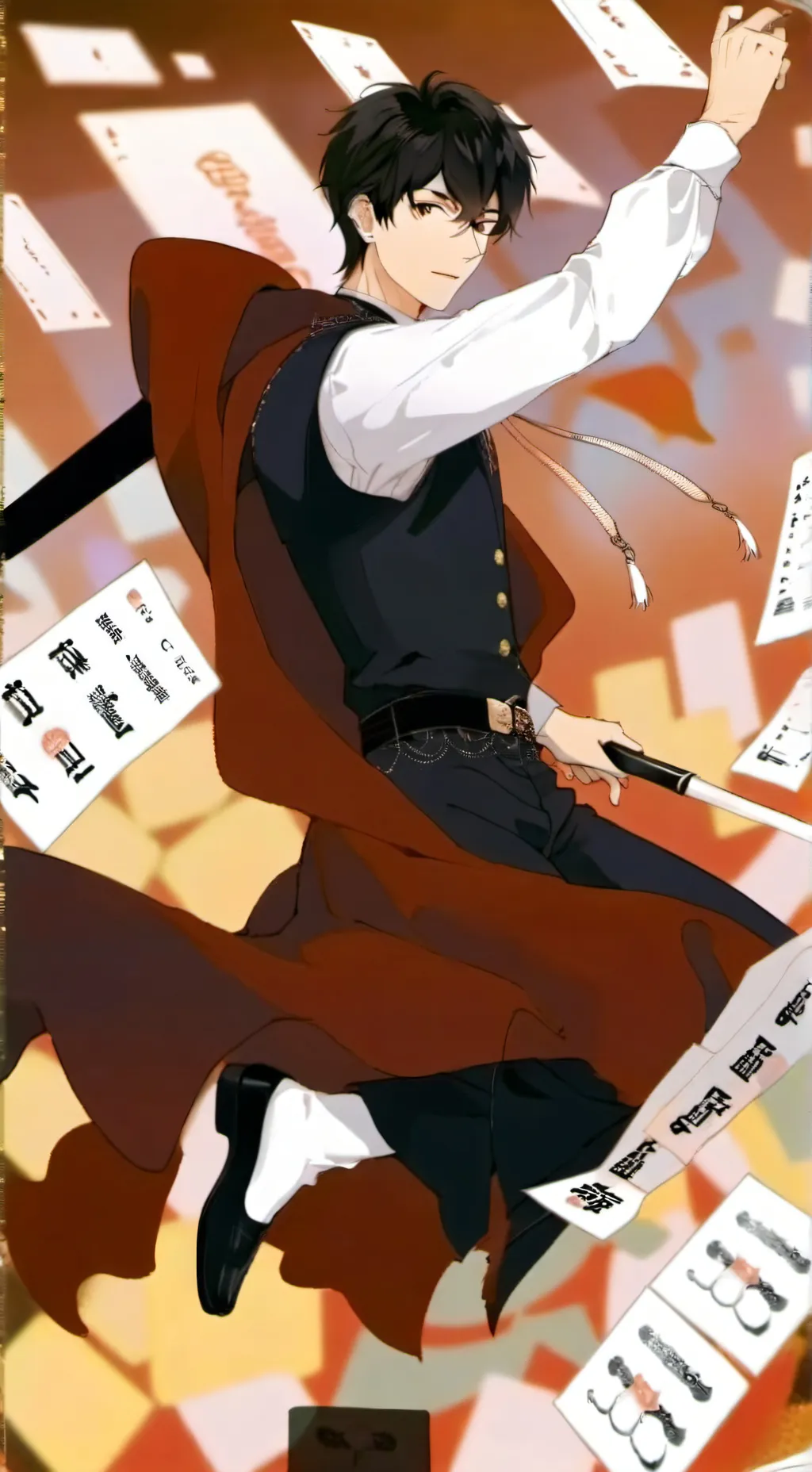 ai character: maleo background