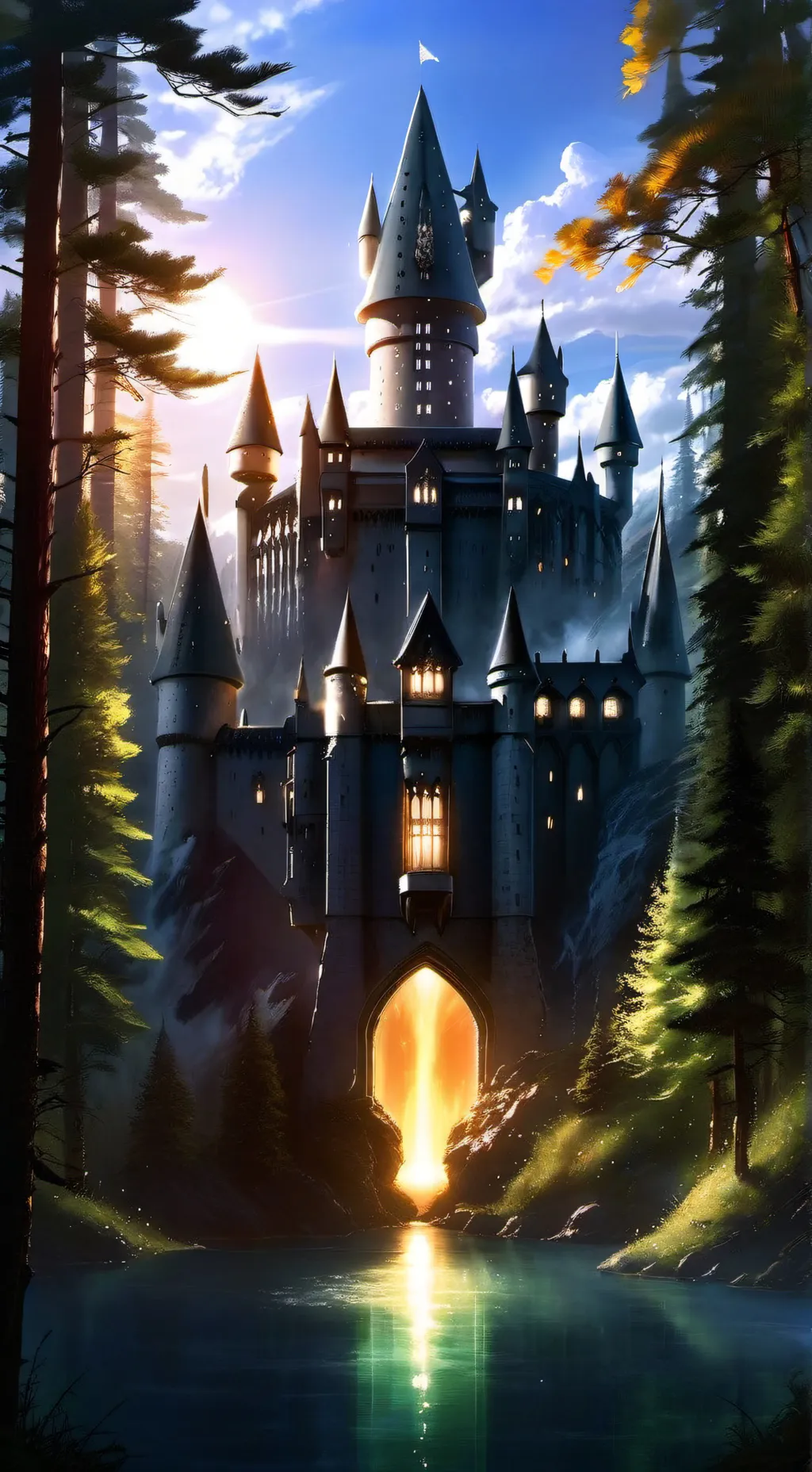 ai character: Hogwarts background