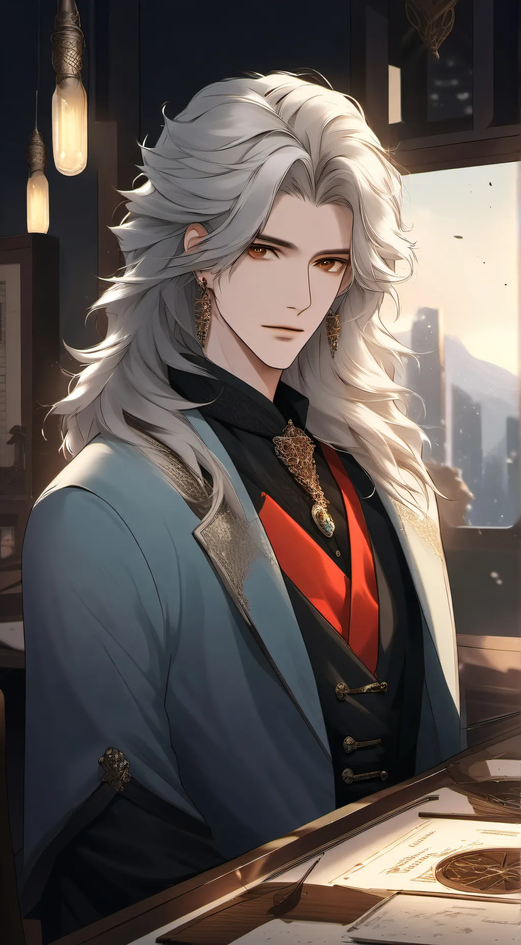 ai character: oi background