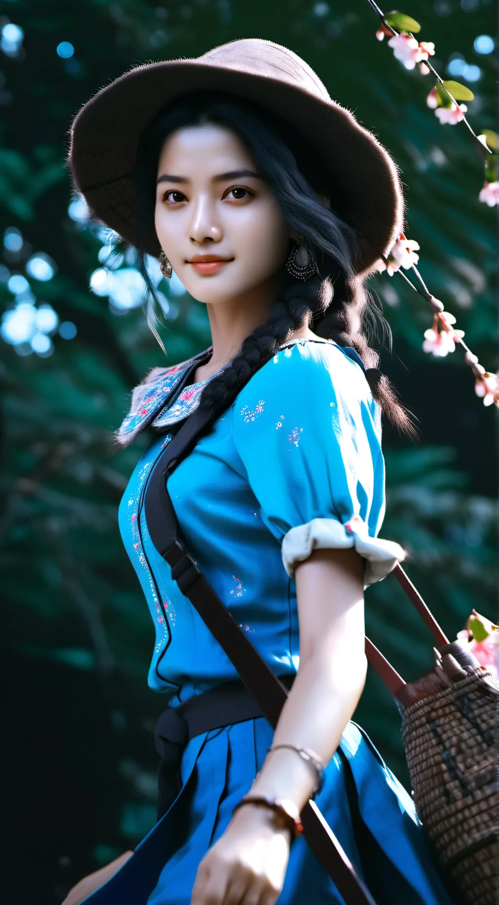 ai character: китаянка  background