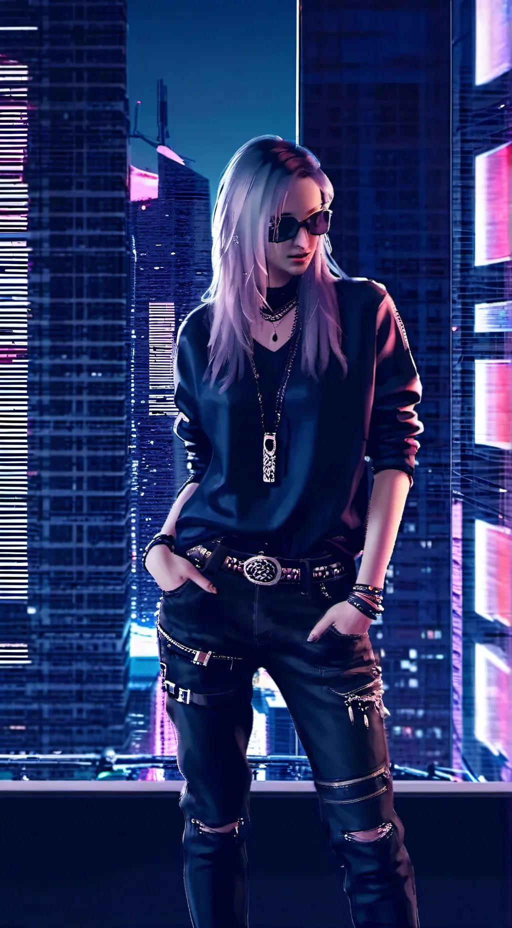 ai character: Jennifer  background