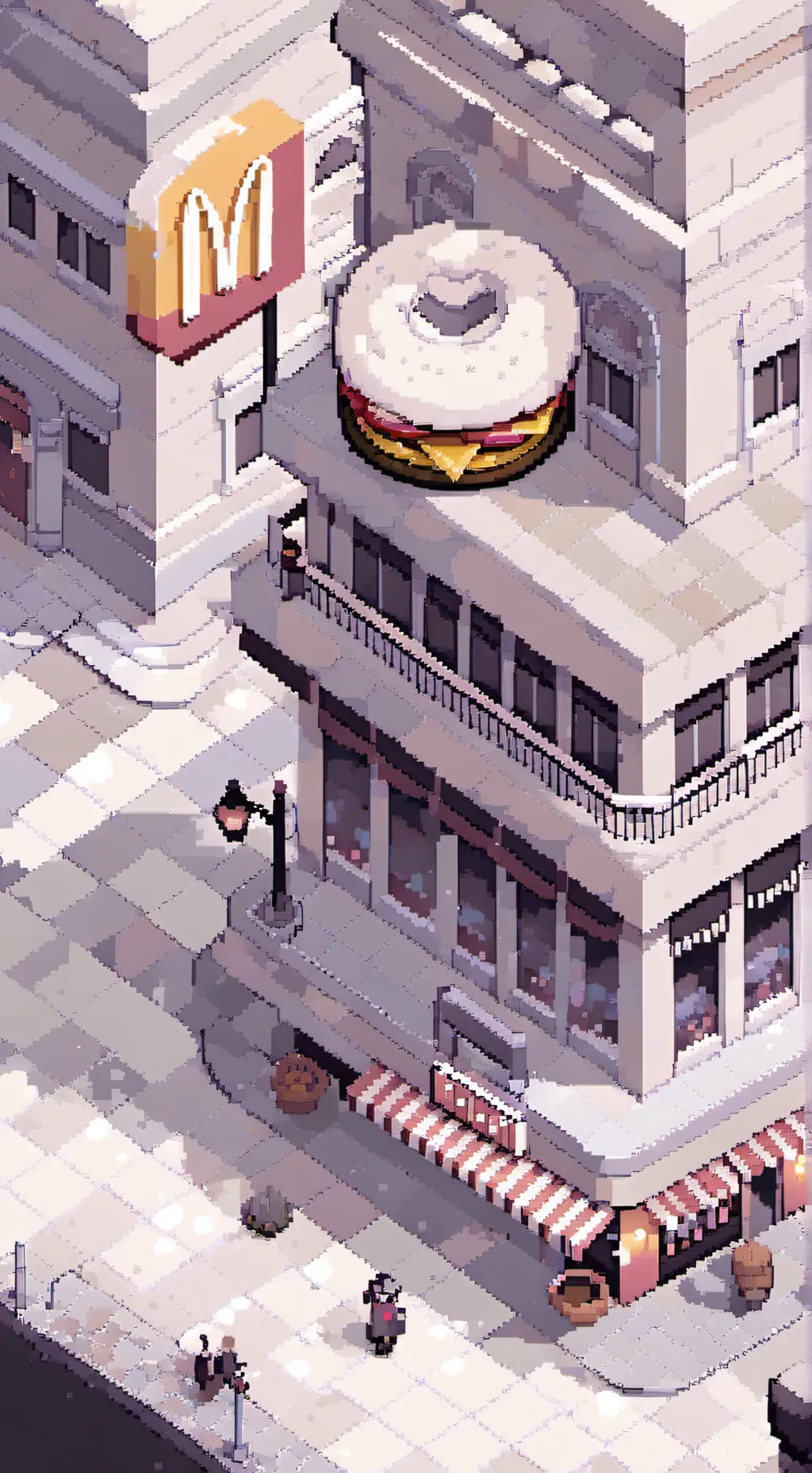 ai character: McDonald's  background