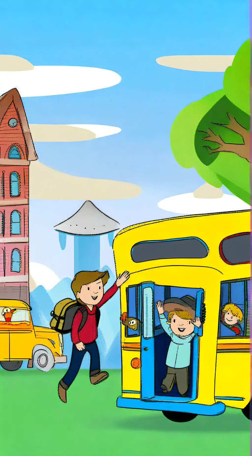 ai character: Field trip  background