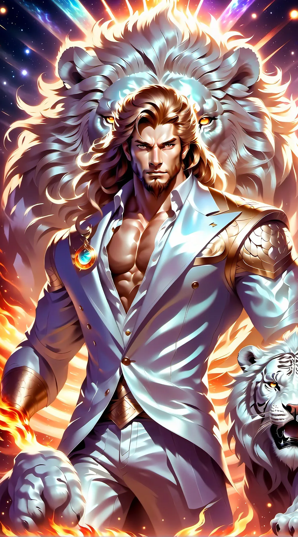 ai character: Leo background