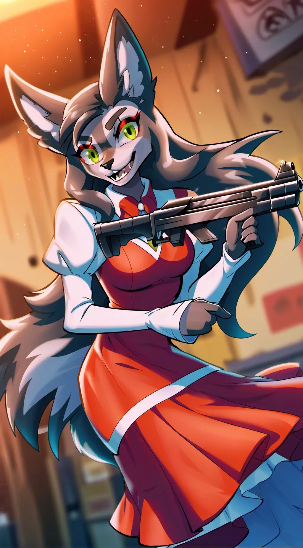 ai character: Nicole Miller  background