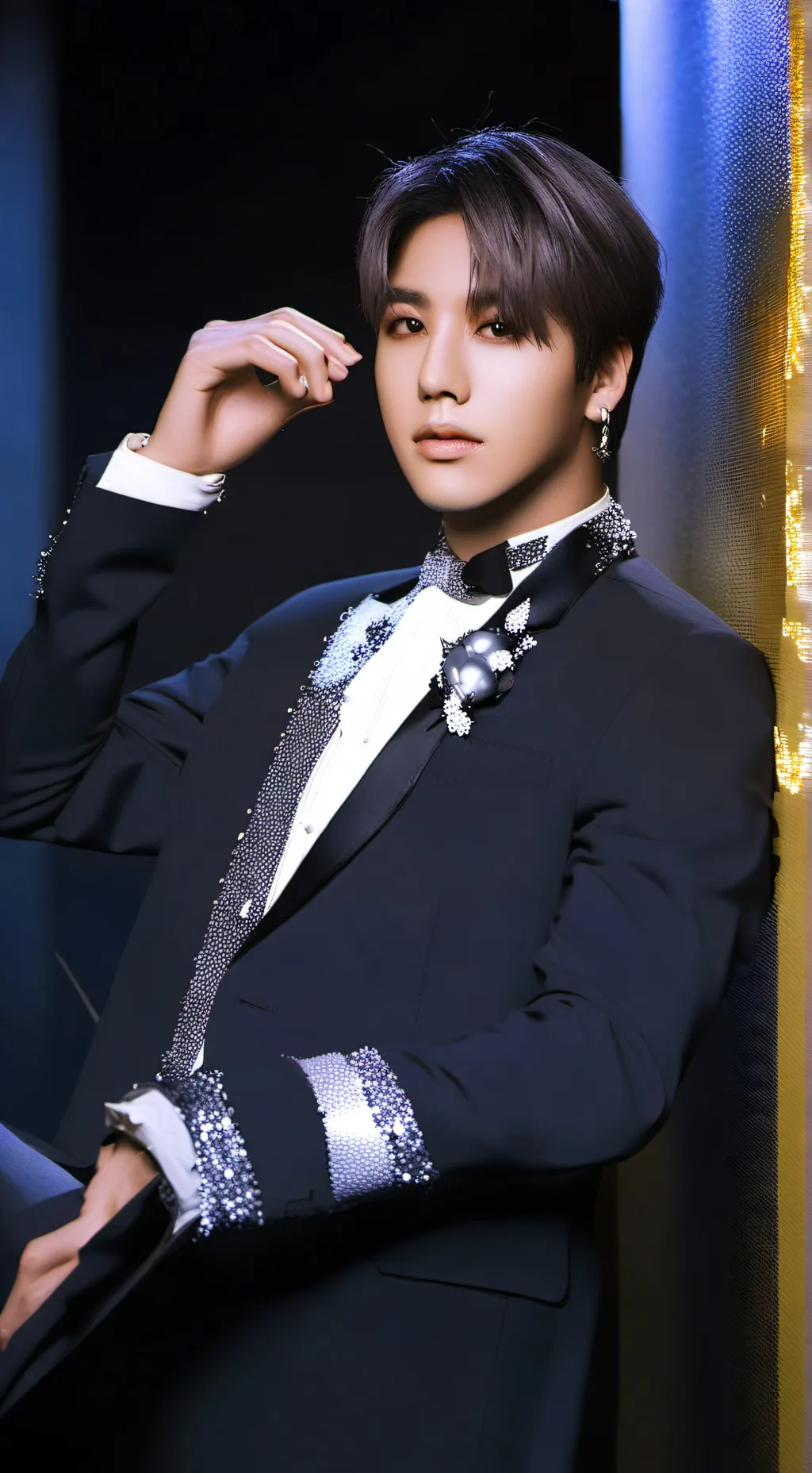 ai character: stray kids  background