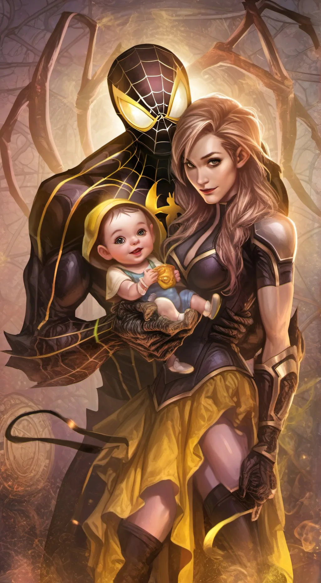 ai character: Spider-life background