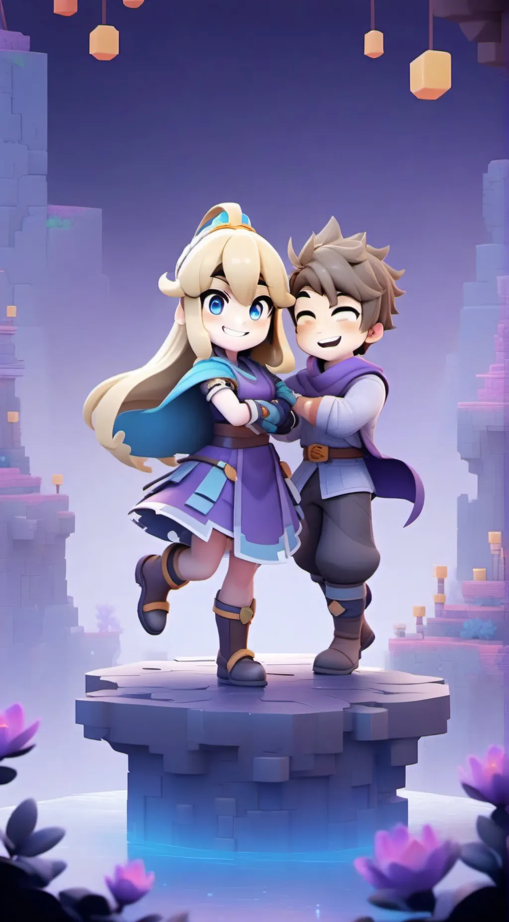 ai character: nico + Zoey background