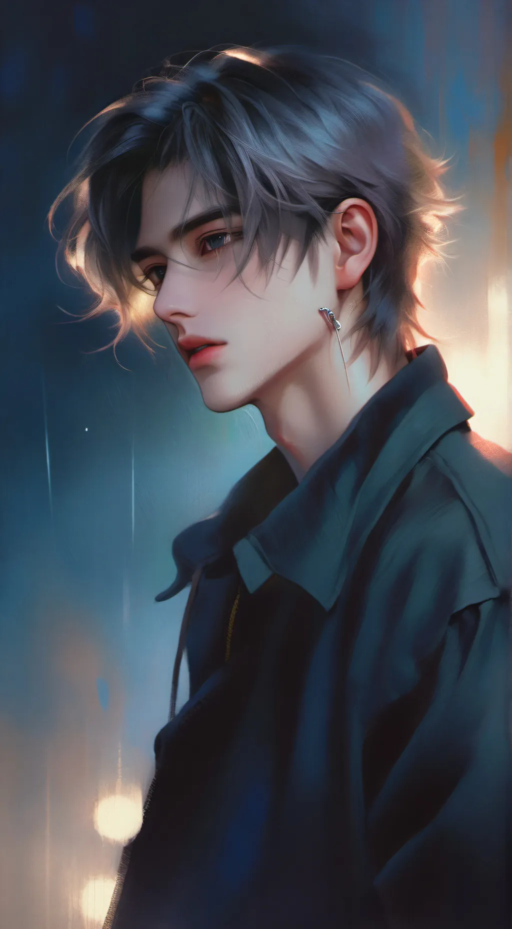 ai character: ⛈August⛈ background