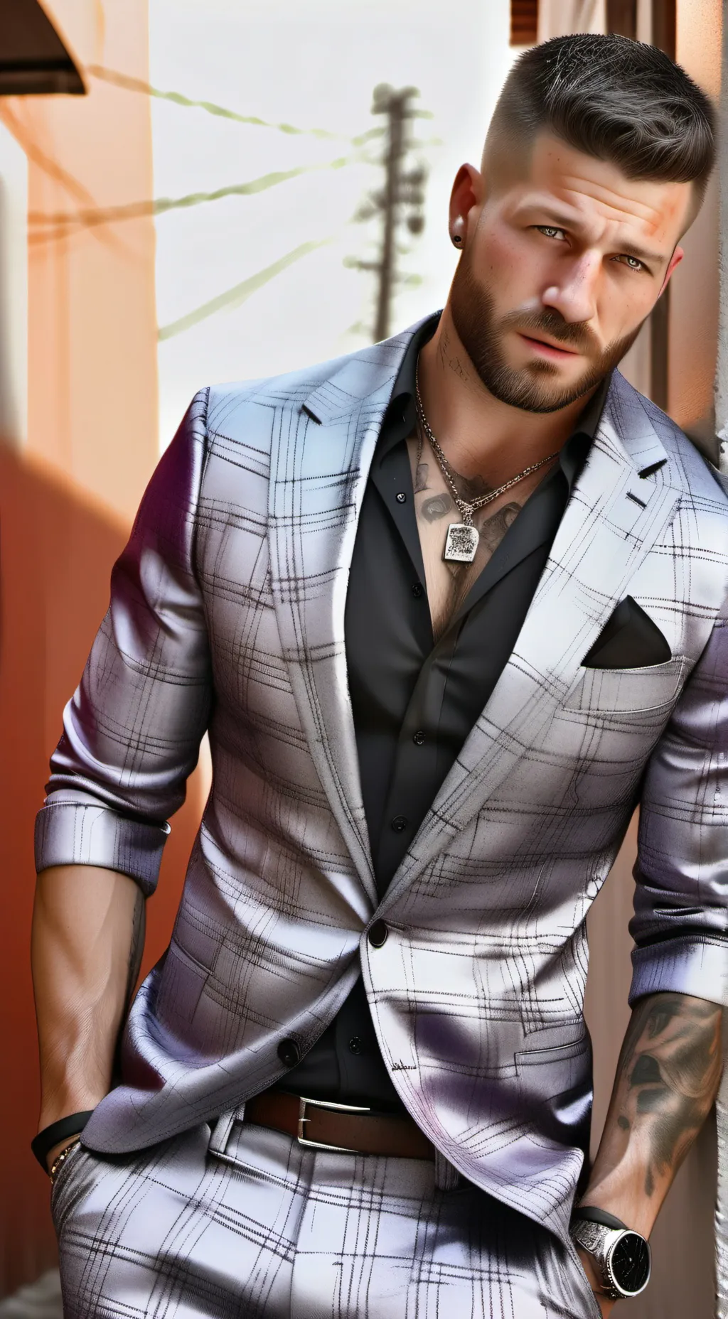 ai character: Luciano Jr. background