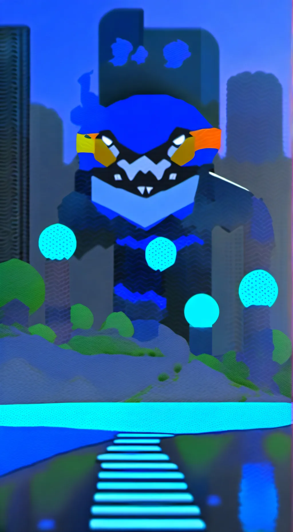 ai character: Blox fruits background