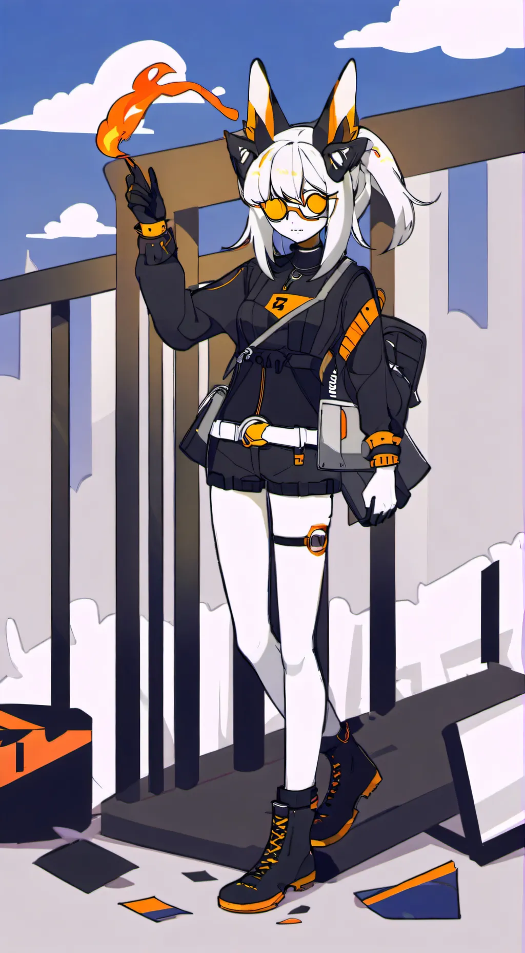 ai character: D x J background