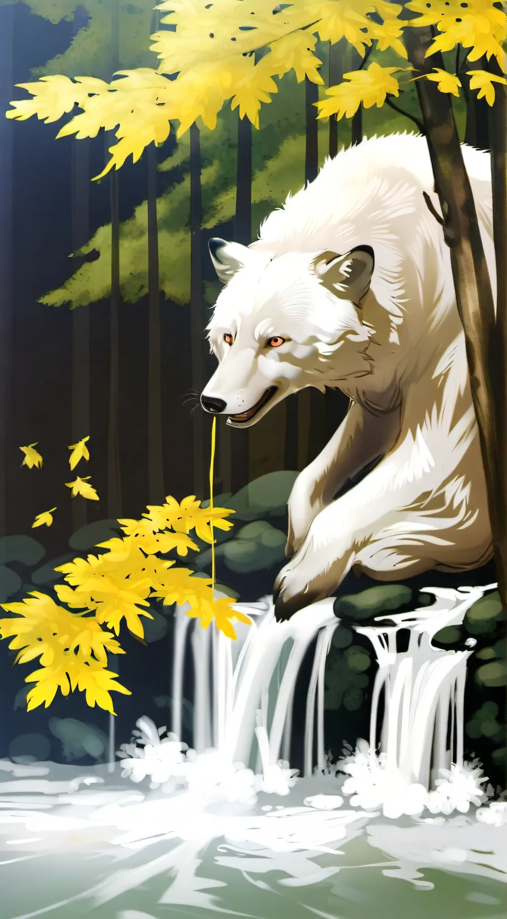 ai character: Lightning background