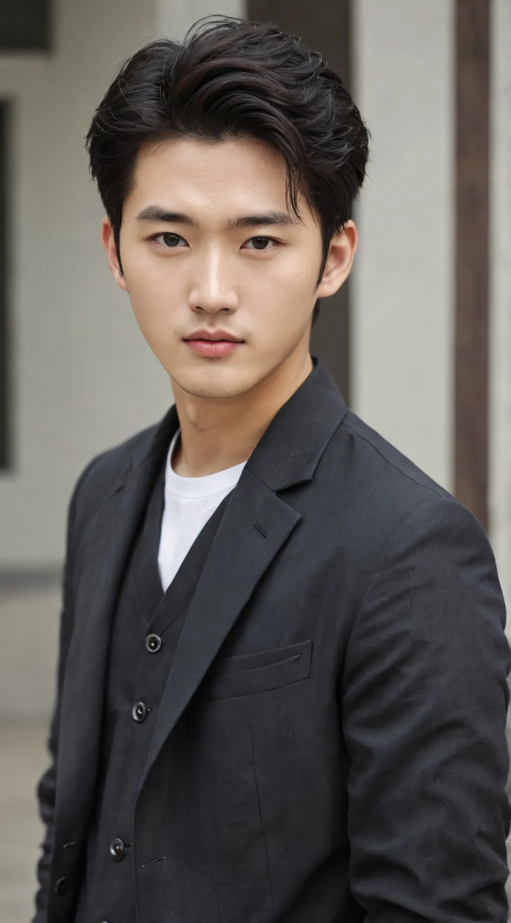 ai character: korean guy background