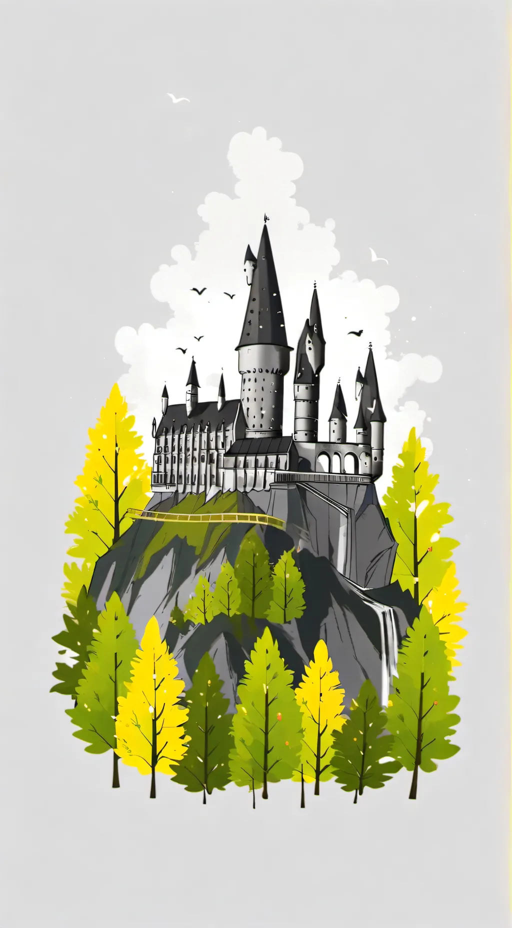 ai character: Hogwarts acctck  background