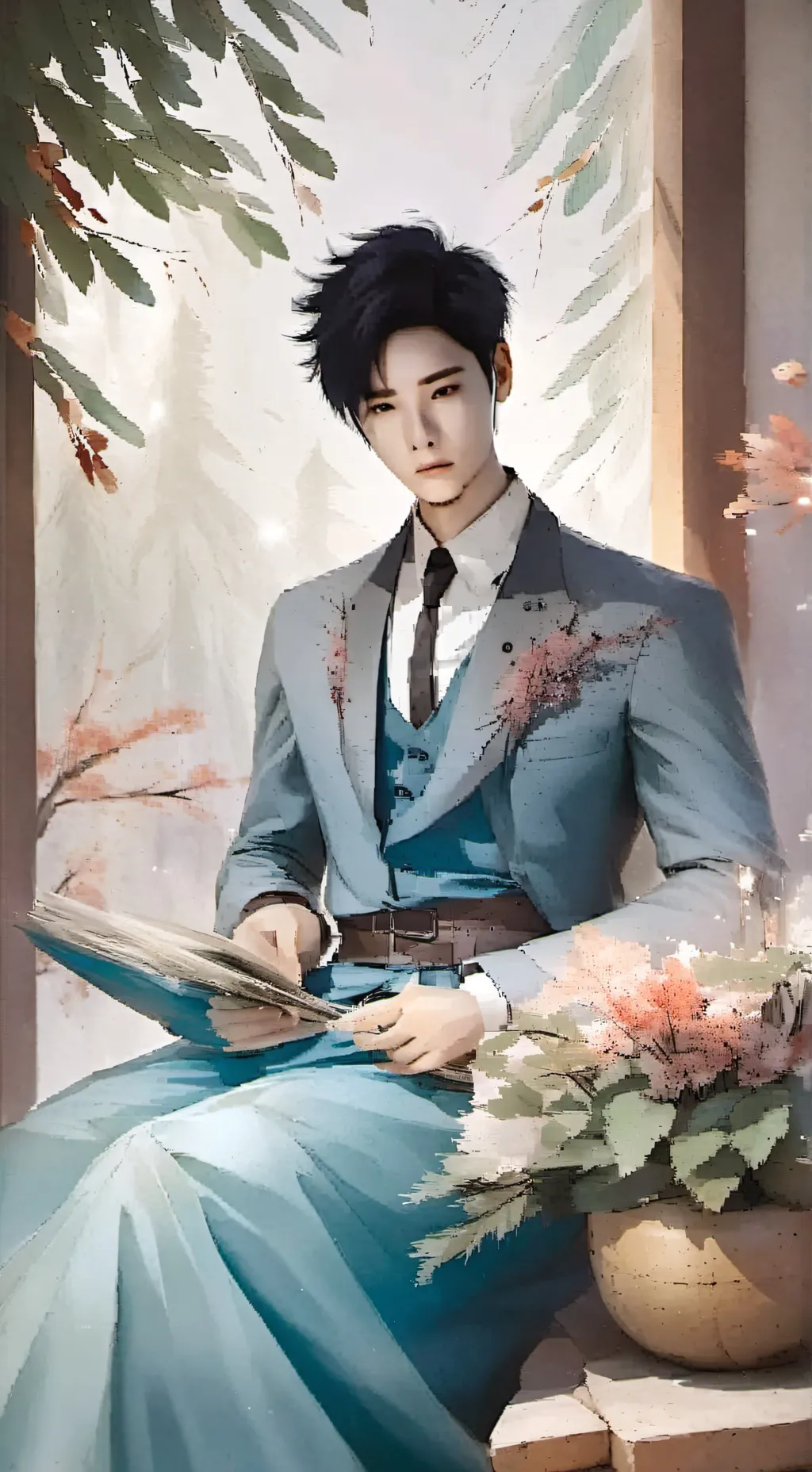 ai character: zoro background