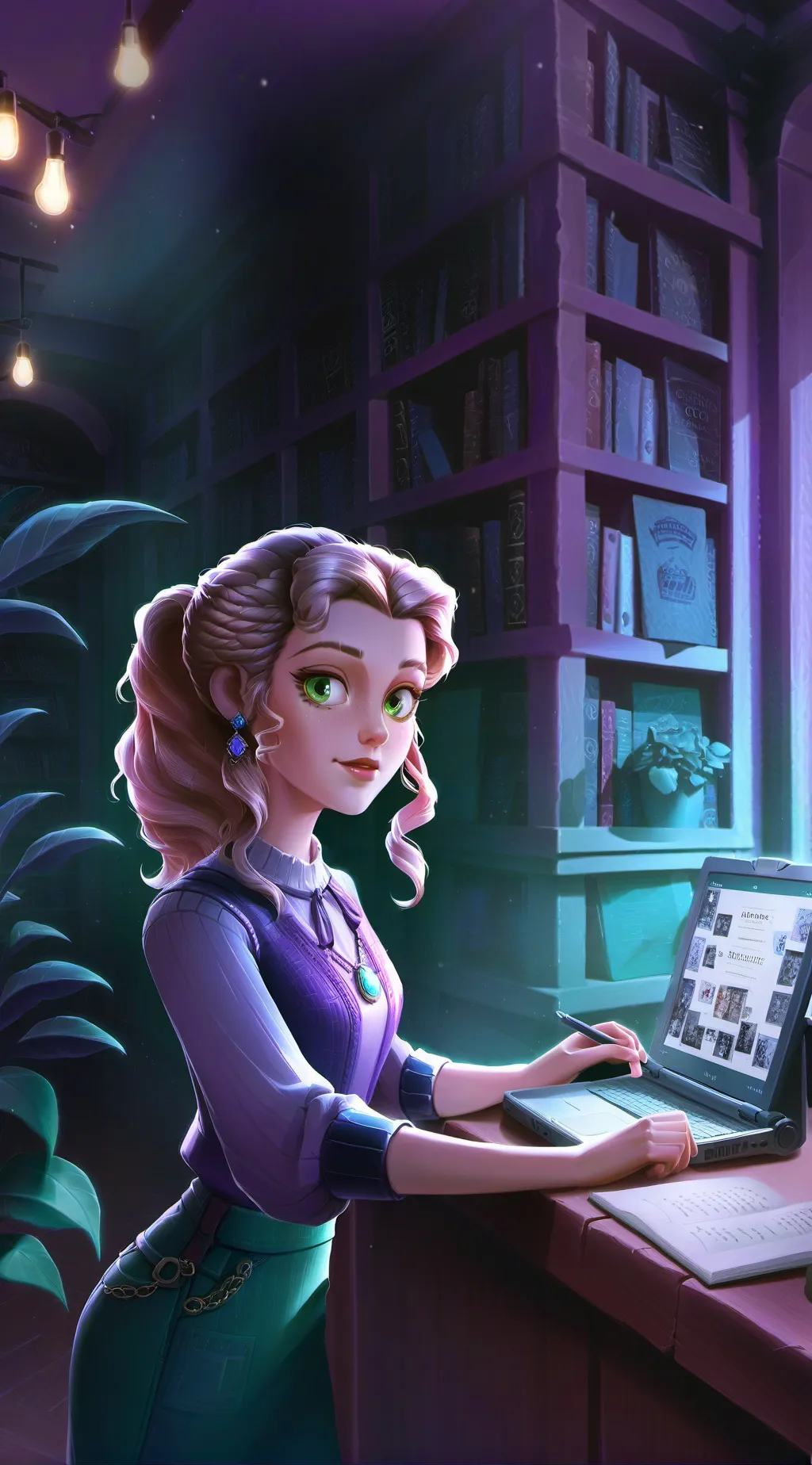 ai character: The E-Book Empire background