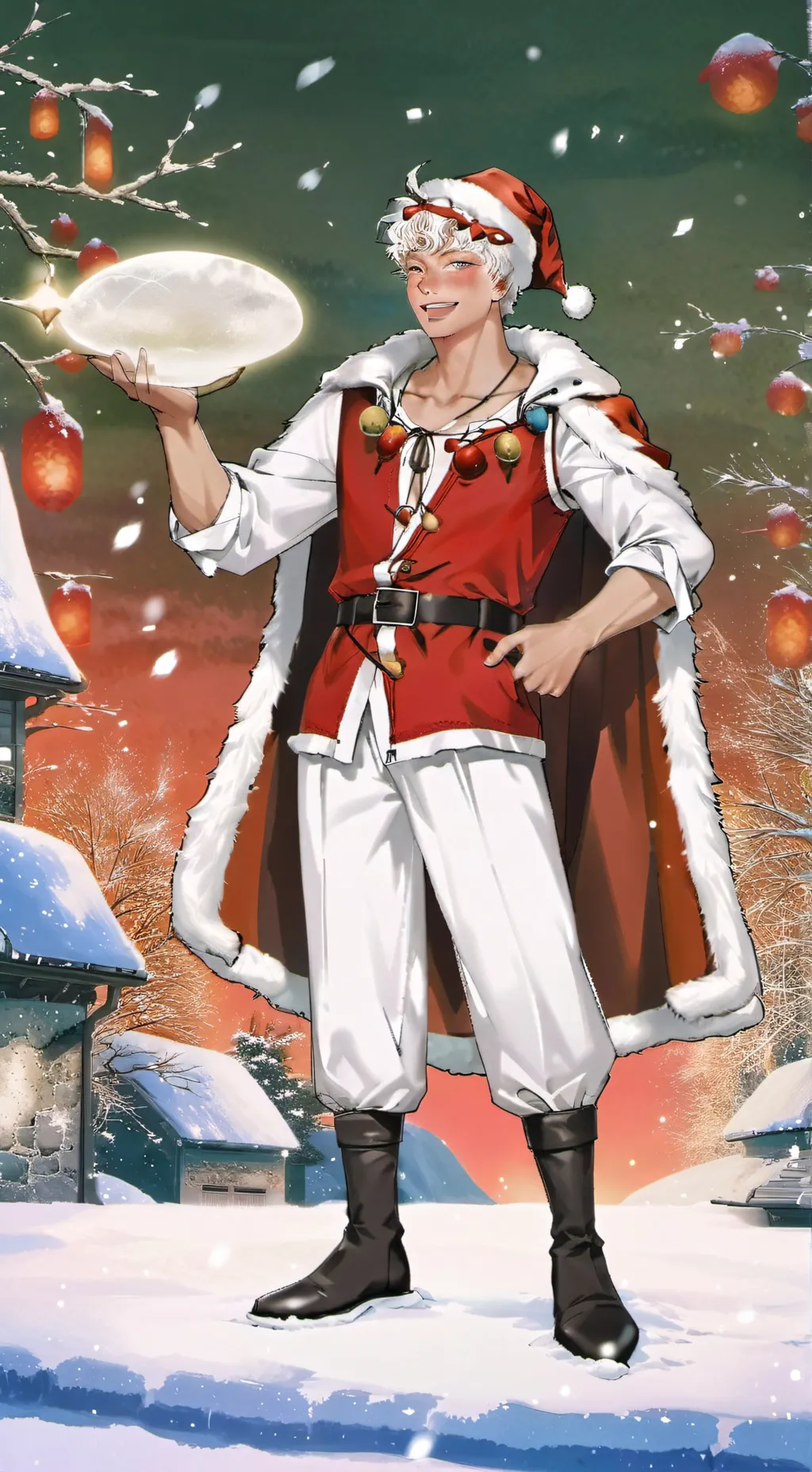 ai character: santa  background