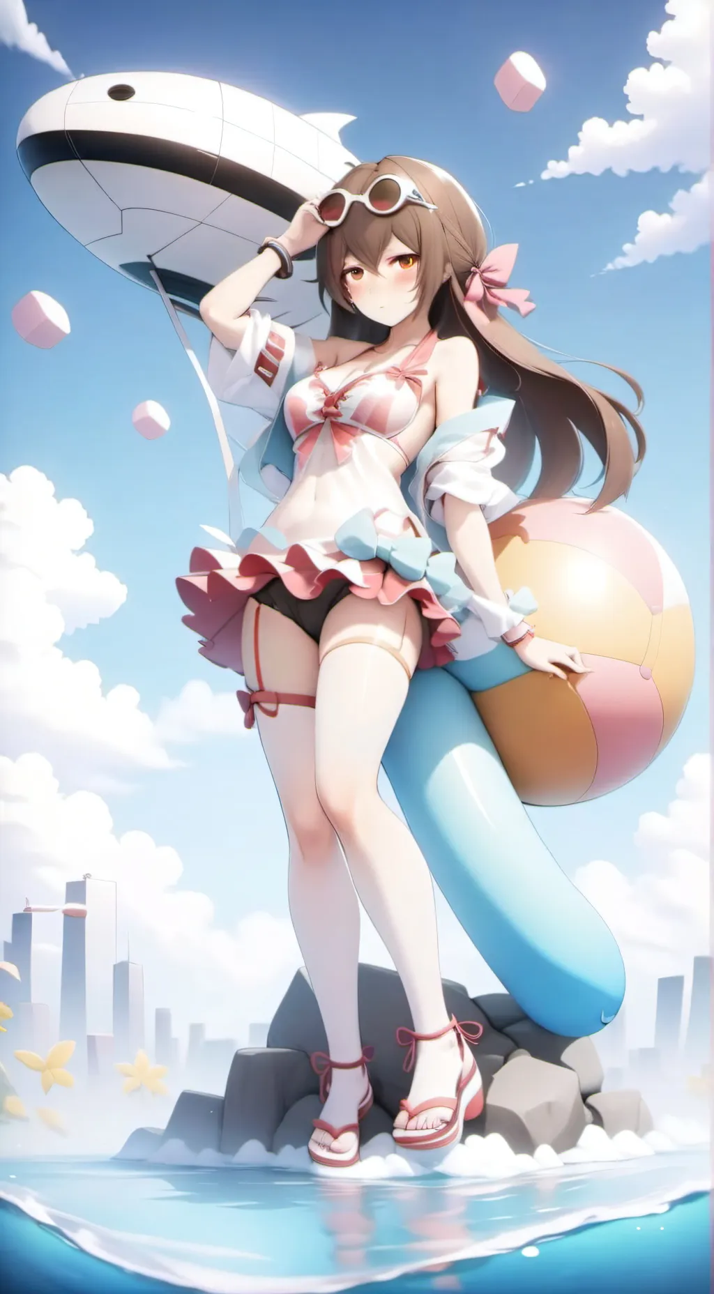 ai character: Amber background