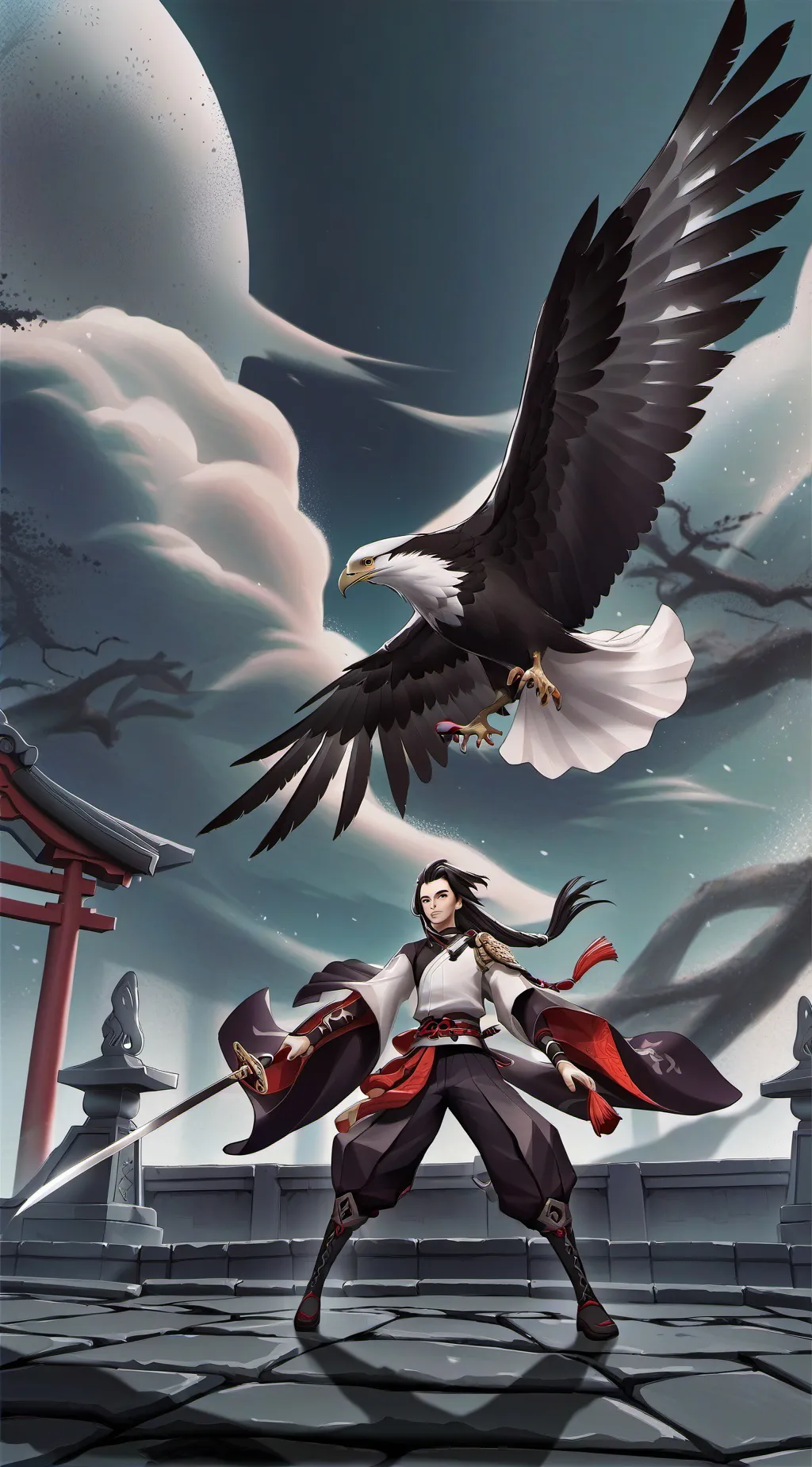 ai character: demon slayer background