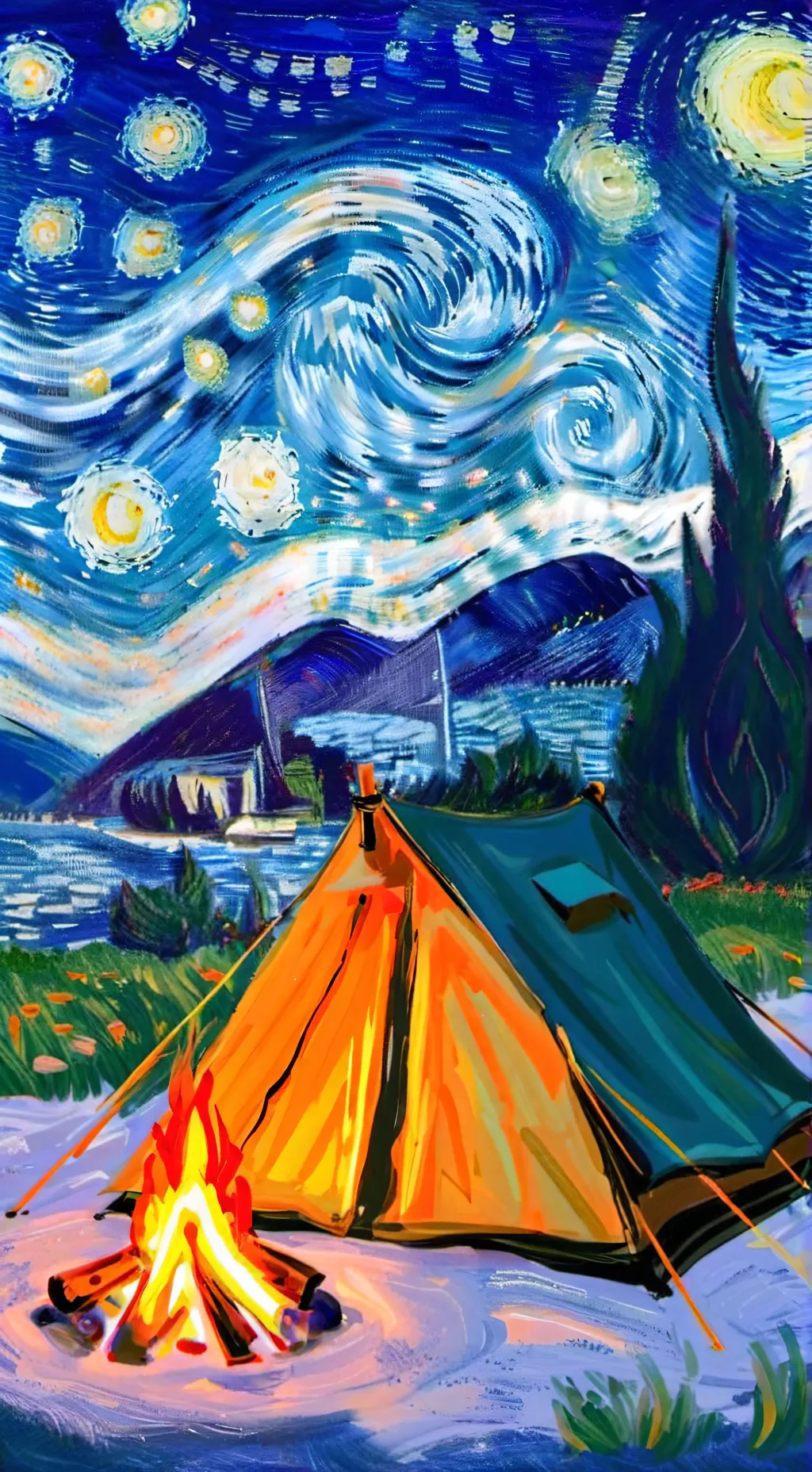 ai character: Mha Camp background