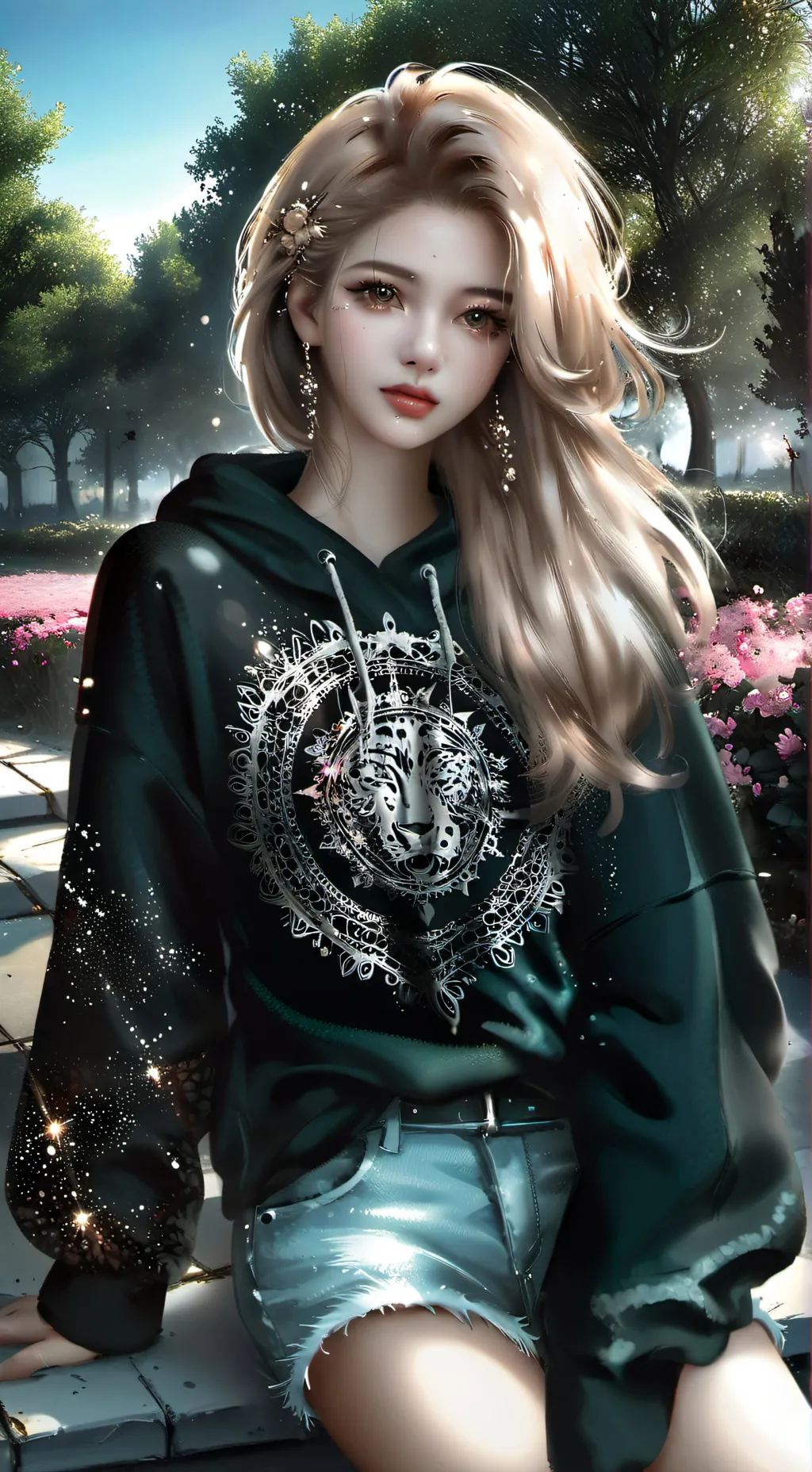 ai character: Katie  background