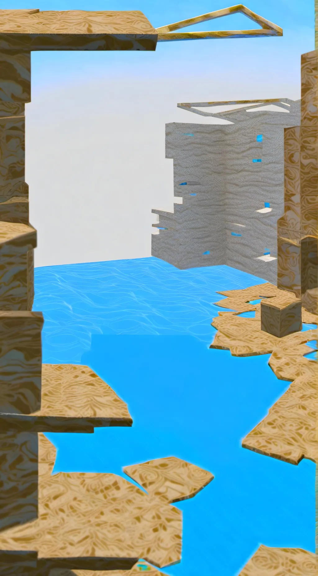 ai character: pro hero at beach background