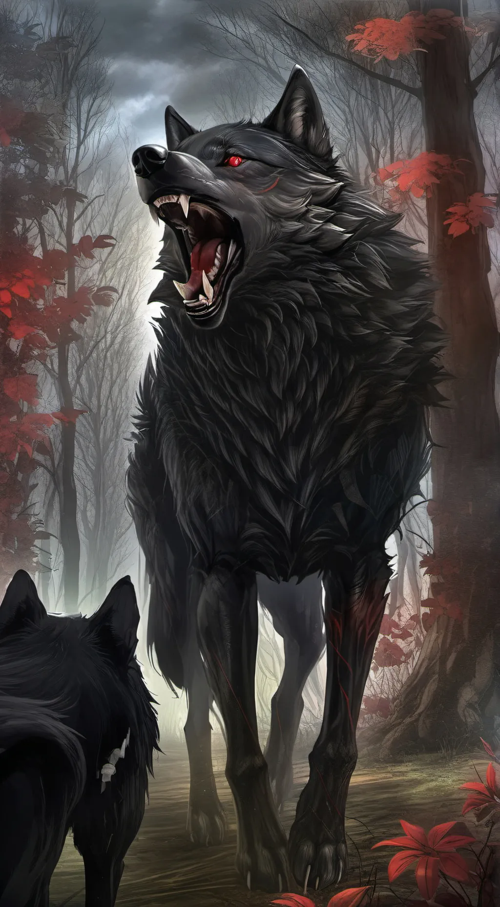 ai character: my song DEAD WOLF💀 background