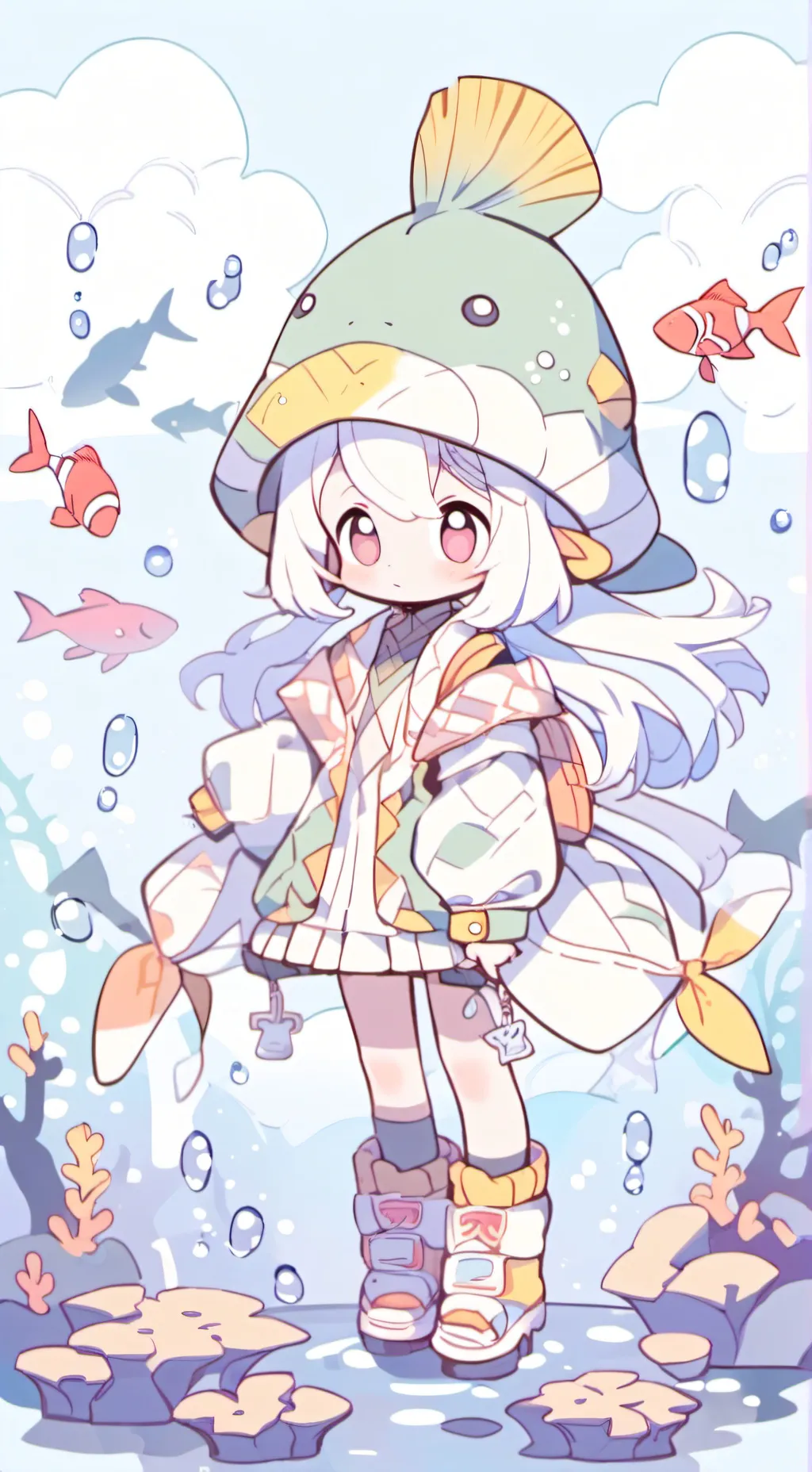 ai character: Dandys world background