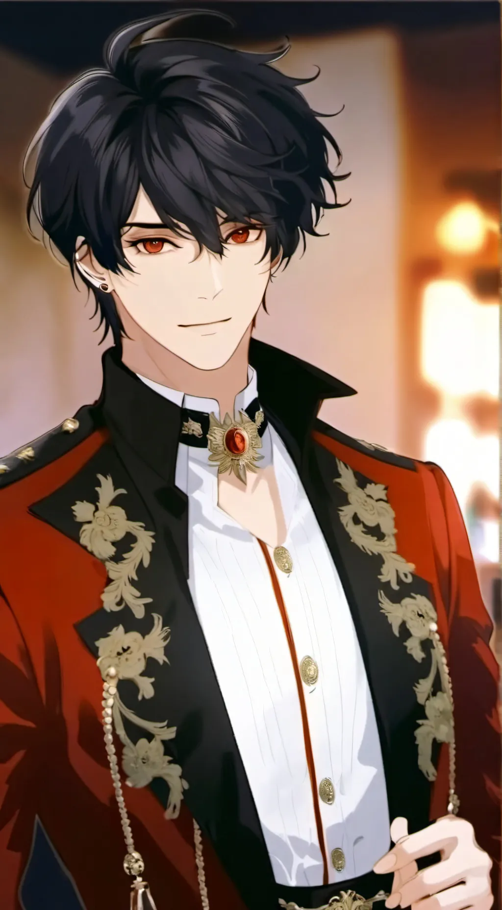 ai character: Aron  background